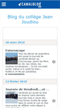 Mobile Screenshot of collegejjoudiou.canalblog.com