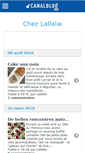 Mobile Screenshot of chezlallalie.canalblog.com