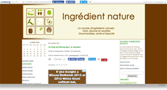 Desktop Screenshot of ingredientnature.canalblog.com