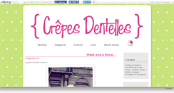 Desktop Screenshot of crepesdentelles.canalblog.com