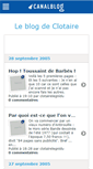 Mobile Screenshot of clotaire.canalblog.com