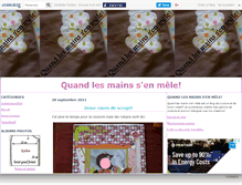 Tablet Screenshot of lesmainssenmele.canalblog.com