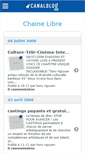 Mobile Screenshot of chainelibre.canalblog.com