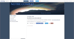 Desktop Screenshot of notrecombat.canalblog.com