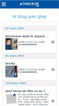Mobile Screenshot of pasgloppasglop.canalblog.com