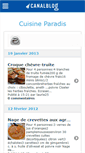 Mobile Screenshot of cuisineparadis.canalblog.com