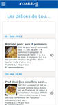 Mobile Screenshot of lesdelicesdelou.canalblog.com
