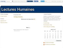 Tablet Screenshot of lectureshumaines.canalblog.com