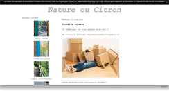 Desktop Screenshot of natureoucitron.canalblog.com