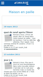 Mobile Screenshot of maisonenpaille.canalblog.com