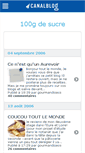 Mobile Screenshot of 100gdesucre.canalblog.com