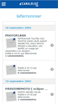Mobile Screenshot of leferronnier.canalblog.com
