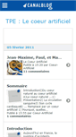 Mobile Screenshot of coeurartificiel.canalblog.com