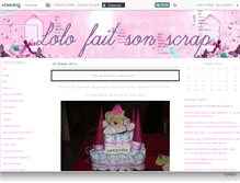 Tablet Screenshot of loloetlescrap.canalblog.com