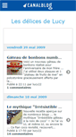 Mobile Screenshot of delicesdelucy.canalblog.com