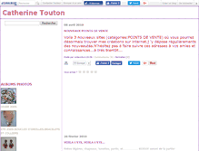 Tablet Screenshot of catherinetouton.canalblog.com