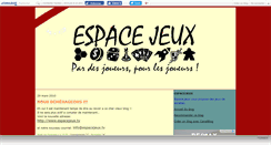 Desktop Screenshot of espacejeux.canalblog.com