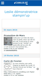 Mobile Screenshot of lestampdeleslie.canalblog.com