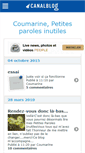 Mobile Screenshot of coumarine.canalblog.com