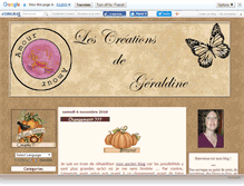 Tablet Screenshot of chezgeraldine.canalblog.com
