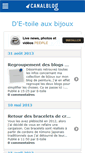 Mobile Screenshot of detoileauxbijoux.canalblog.com