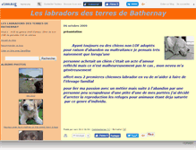 Tablet Screenshot of labradorchocolat.canalblog.com