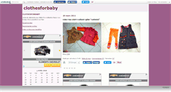 Desktop Screenshot of clothesforbaby.canalblog.com