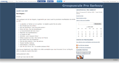 Desktop Screenshot of groupeprosarkozy.canalblog.com