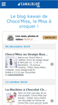 Mobile Screenshot of chocomissblog.canalblog.com