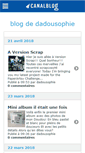 Mobile Screenshot of dadousophie.canalblog.com