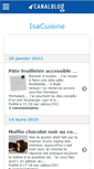 Mobile Screenshot of isacuisine.canalblog.com