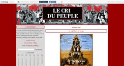 Desktop Screenshot of lecridupeuple.canalblog.com