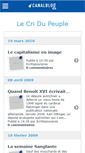 Mobile Screenshot of lecridupeuple.canalblog.com