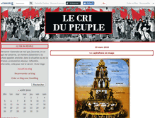 Tablet Screenshot of lecridupeuple.canalblog.com