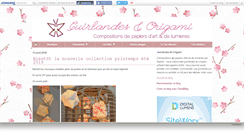 Desktop Screenshot of guirlandeorigami.canalblog.com
