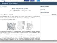 Tablet Screenshot of galerievivienne.canalblog.com