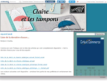Tablet Screenshot of clairetamponne.canalblog.com