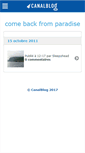 Mobile Screenshot of comebackfrpara.canalblog.com
