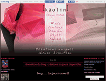 Tablet Screenshot of kaolindesign.canalblog.com