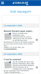 Mobile Screenshot of clubaquagym.canalblog.com