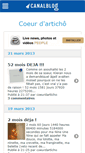 Mobile Screenshot of coeurdarticho.canalblog.com