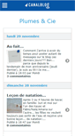 Mobile Screenshot of plumesandcie.canalblog.com