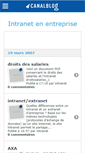 Mobile Screenshot of intranet.canalblog.com