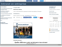 Tablet Screenshot of intranet.canalblog.com