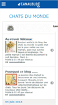 Mobile Screenshot of chatsmonde.canalblog.com