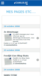 Mobile Screenshot of mespagesetc.canalblog.com