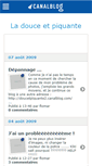 Mobile Screenshot of doucetpiquante.canalblog.com