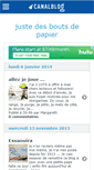 Mobile Screenshot of justedupapier.canalblog.com