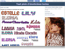 Tablet Screenshot of emoticonetexte.canalblog.com