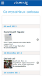 Mobile Screenshot of lecorbeau21.canalblog.com